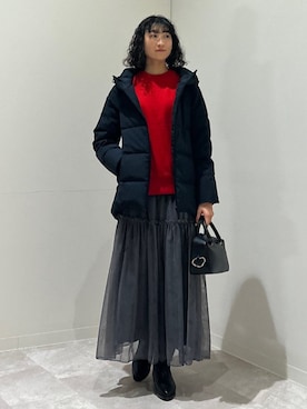 森川さん（レディース・159cm）の冬コーディネート