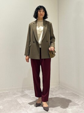 森川さん(レディース・159cm)の秋コーディネート