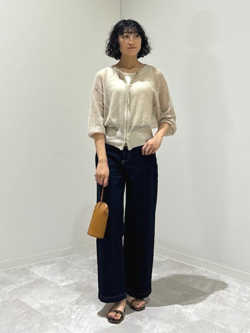 SHIPS for women / シップスウィメン SHIPS Colors:〈手洗い可能〉ラメ メッシュ ジップ カーディガン SHIPS Colors:〈手洗い可能〉ラメ メッシュ ジップ カーディガン