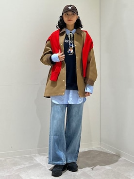 森川さん（レディース・159cm）の冬コーディネート