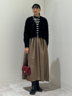 森川さん(レディース・159cm)の冬コーディネート
