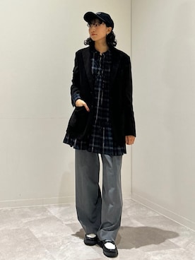 森川さん(レディース・159cm)の秋コーディネート