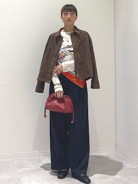 森川さん(レディース・159cm)の秋コーディネート