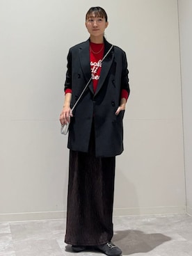 「骨格ナチュラル」｜森川さん（レディース・159cm）の冬コーディネート