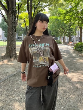 「Anui（アニュイ）のアイテム」を使った、ナナさん（レディース・160cm）の夏コーディネート