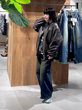 「PAGEBOY（ページボーイ）のアイテム（ブルゾン）」を使った、ナナさん（骨格ウェーブ・レディース・160cm）の冬コーディネート