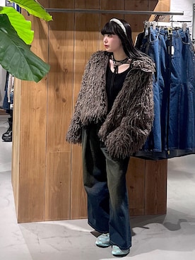 「PAGEBOY（ページボーイ）のアイテム（ブルゾン）」を使った、ナナさん（骨格ウェーブ・レディース・160cm）の冬コーディネート