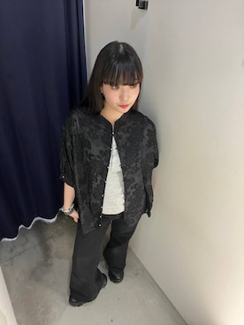 「PAGEBOY（ページボーイ）のプラットチャンキースニーカー（スニーカー、ブラック系）」を使った、ナナさん（レディース・160cm）の夏コーディネート