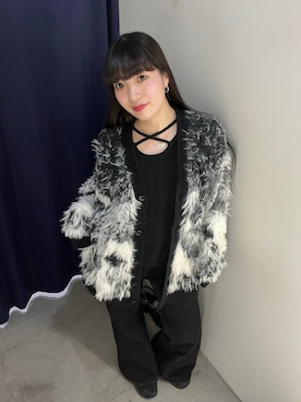 「PAGEBOY（ページボーイ）のスリムレッグフレアデニム/脚長効果抜群【4color/4size】（デニムパンツ、ブラック系）」を使った、ナナさん（レディース・160cm）の夏コーディネート