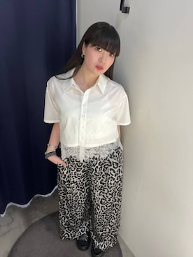 「PAGEBOY（ページボーイ）の≪S/M/Lの3サイズ展開≫ モードバックルスポサン（サンダル、グレー系）」を使った、ナナさん（レディース・160cm）の夏コーディネート