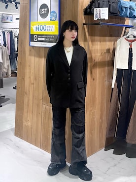 「PAGEBOY（ページボーイ）のアイテム（ジャケット/アウター）」を使った、ナナさん（骨格ウェーブ・レディース・160cm）の春コーディネート