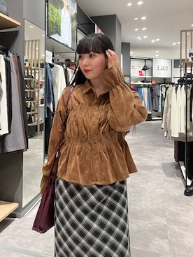 「LAKOLE（ラコレ）のアイテム」を使った、ナナさん（レディース・160cm）の秋コーディネート