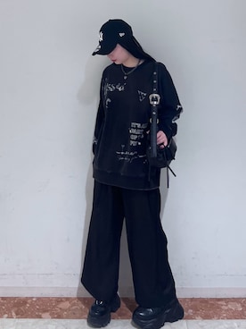 「PAGEBOY（ページボーイ）のアイテム（スラックス）」を使った、ナナさん（骨格ウェーブ・レディース・160cm）の冬コーディネート