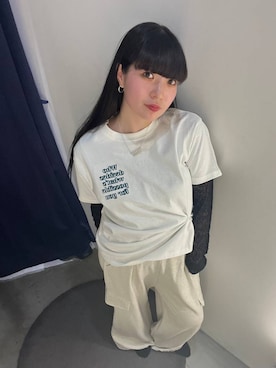 「PBLIM（ページボーイリム）のアイテム」を使った、ナナさん（レディース・160cm）の春コーディネート