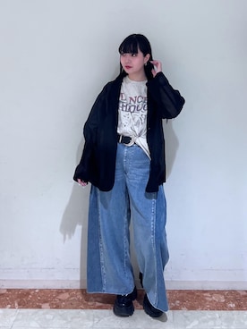 「PAGEBOY（ページボーイ）のアイテム（ジャケット/アウター）」を使った、ナナさん（骨格ウェーブ・レディース・160cm）の春コーディネート