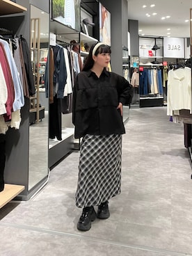 「LAKOLE（ラコレ）のアイテム」を使った、ナナさん（レディース・160cm）の秋コーディネート