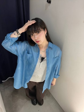 「PAGEBOY（ページボーイ）のプラットチャンキースニーカー（スニーカー、ブラック系）」を使った、ナナさん（レディース・160cm）の夏コーディネート