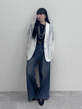 「PAGEBOY（ページボーイ）のアイテム（ジャケット/アウター）」を使った、ナナさん（骨格ウェーブ・レディース・160cm）の春コーディネート