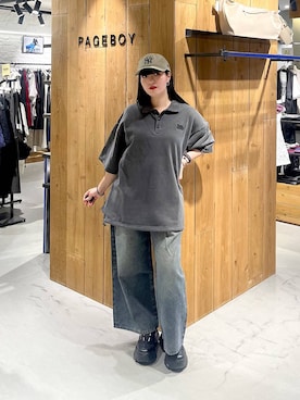 「アイテム（スウェット）」を使った、ナナさん（レディース・160cm）の夏コーディネート