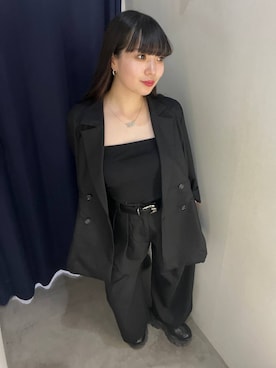 「PAGEBOY（ページボーイ）のアイテム（テーラードジャケット）」を使った、ナナさん（レディース・160cm）の秋コーディネート