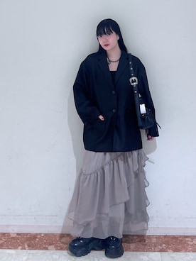 「PAGEBOY（ページボーイ）のアイテム（ジャケット/アウター）」を使った、ナナさん（骨格ウェーブ・レディース・160cm）の冬コーディネート