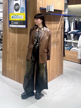 「PAGEBOY（ページボーイ）のアイテム（ジャケット/アウター）」を使った、ナナさん（骨格ウェーブ・レディース・160cm）の春コーディネート