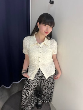 「PAGEBOY（ページボーイ）の≪S/M/Lの3サイズ展開≫ モードバックルスポサン（サンダル、グレー系）」を使った、ナナさん（レディース・160cm）の夏コーディネート