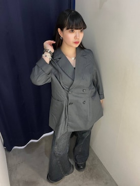 「PAGEBOY（ページボーイ）のアイテム（テーラードジャケット）」を使った、ナナさん（レディース・160cm）の秋コーディネート