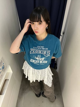 「PAGEBOY（ページボーイ）のイレヘムレイヤードワンピースノースリーブ【重ね着でも1枚でも使える】（ワンピース）」を使った、ナナさん（レディース・160cm）の夏コーディネート