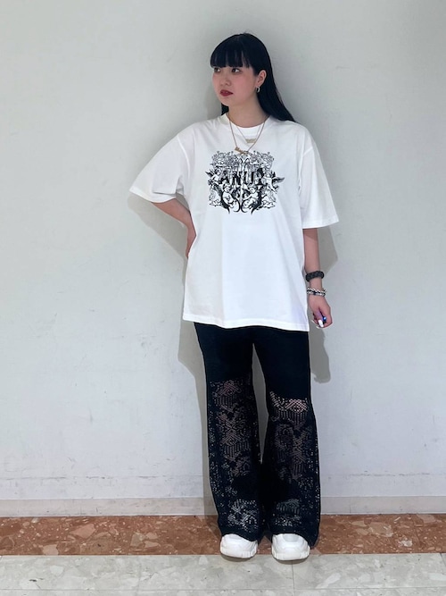 90s USA製 レオパード トライバル 百合 レーヨン フレアパンツ グランジ Fashion Letter パンツ レオパードワイドストレートプリーツ