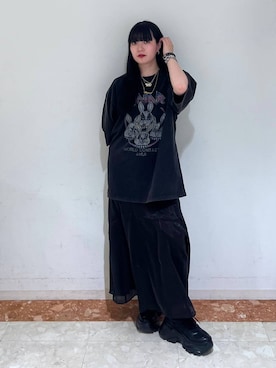 「Anui（アニュイ）のアイテム」を使った、ナナさん（レディース・160cm）の夏コーディネート