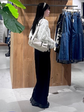 「PAGEBOY（ページボーイ）のアイテム（スラックス）」を使った、ナナさん（骨格ウェーブ・レディース・160cm）の冬コーディネート