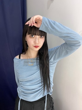 「PAGEBOY（ページボーイ）のアイテム（スラックス）」を使った、ナナさん（骨格ウェーブ・レディース・160cm）の春コーディネート