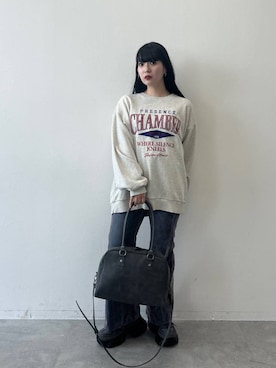 「アイテム（スウェット）」を使った、ナナさん（レディース・160cm・20代）の夏コーディネート