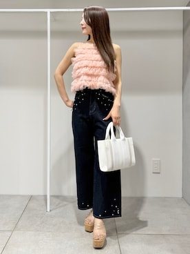 「MERCURYDUO（マーキュリーデュオ）のアイテム」を使った、yurikoさん（レディース・158cm）の夏コーディネート