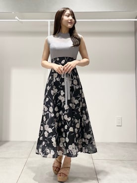 「MERCURYDUO（マーキュリーデュオ）のアイテム（シューズ）」を使った、yurikoさん（レディース・158cm）の夏コーディネート