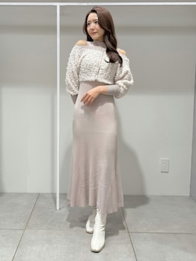 「ガーリーコーデ」｜yurikoさん（レディース・158cm）の冬コーディネート