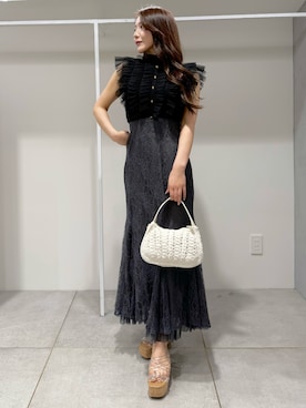 「MERCURYDUO（マーキュリーデュオ）のアイテム」を使った、yurikoさん（レディース・158cm）の夏コーディネート