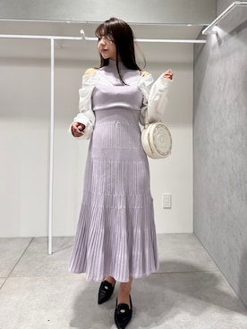 「タートルネック」｜「アイテム（パンプス）」を使った、yurikoさん（レディース・158cm）の冬コーディネート