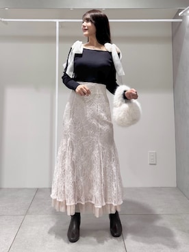 「春ニット」｜yurikoさん（レディース・158cm）の秋コーディネート
