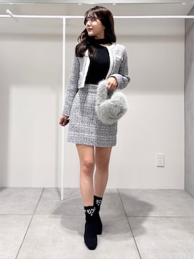 「MERCURYDUO（マーキュリーデュオ）のアイテム（テーラードジャケット）」を使った、yurikoさん（レディース・158cm）の秋コーディネート