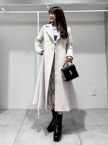 MERCURYDUO モールチェックミモレ丈スカート MERCURYDUO スカート モールチェックミモレ丈スカート