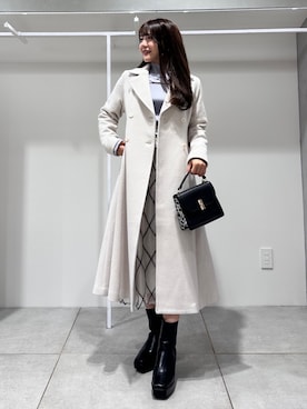 「MERCURYDUO（マーキュリーデュオ）のアイテム（その他アウター）」を使った、yurikoさん（レディース・158cm）の秋コーディネート