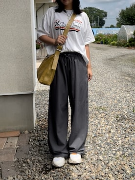 「niko and...（ニコアンド）のアイテム（サンダル）」を使った、ririt279さん（骨格ストレート・レディース・158cm）の夏コーディネート