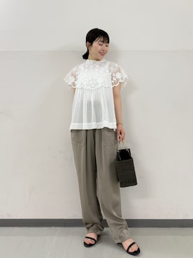 「Gready Brilliant（グレディブリリアン）のアイテム」を使った、SAKATOさん（レディース・150cm）の春コーディネート