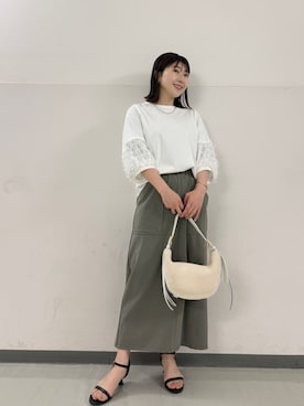 「Gready Brilliant（グレディブリリアン）のアイテム」を使った、SAKATOさん（レディース・150cm）の春コーディネート