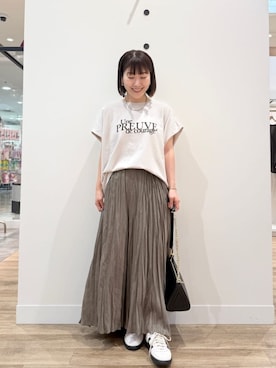 「アイテム（リング）」を使った、SAKATOさん（レディース・150cm）の夏コーディネート