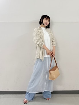 「SOMETHING（サムシング）のアイテム」を使った、SAKATOさん（レディース・150cm）の夏コーディネート