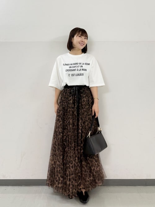 2024AW 完売品　ダイアグラム　チュールバルーンスカート　レオパード 2024AW 完売品 ダイアグラム チュールバルーンスカート