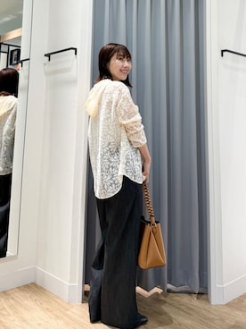 「アイテム（リング）」を使った、SAKATOさん（レディース・150cm）の秋コーディネート